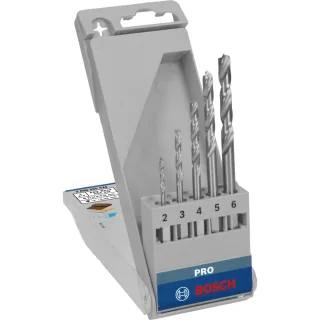 Bosch PRO 5-tlg. Holzbohrer-Set mit Sechskantschaft, 2–6 mm - 2608595525