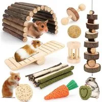 LuxusKollektion Tier-Intelligenzspielzeug Kleintier Spielzeug Set Hamster Meerschweinchen Rennmäuse Hasen