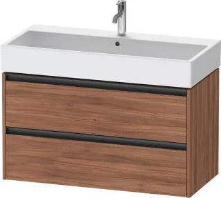 Duravit Ketho.2 Waschtischunterbau wandhängend Nussbaum Matt 984x460x549 mm - K25278079790000 K25278079790000
