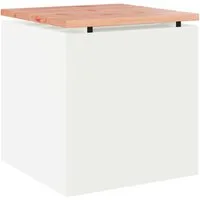 vidaXL Gartenbank Gartenbank Weiß 40 x 40 x 43 cm (1-St)