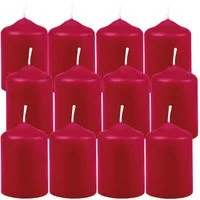 HS Candle Stumpenkerze aus Wachs (12-tlg., Dekolicht), Ø4xH6 cm Teelichtgröße, 7h Brenndauer je Kerze, Wachsmischung