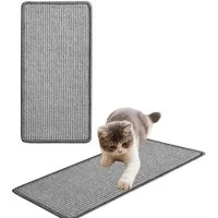 Ledander Kratzmatte Kratzschutz für Katzen – Sisal-Kratzmatte für Katzen, (1-tlg., Zur Linderung von Angst und für das Verhaltenstraining), Schutz für Sofa Möbel und Türen, Katze Wand Kratzschutz