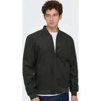 ONLY & SONS Blouson ONSLUCAS FAKE SUEDE BOMBER OTW Polyester, regular fit