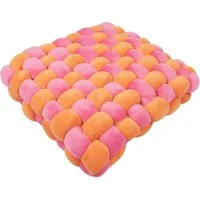 Coockoo Tierkissen Kissen Velvet Vibe orange/rosa