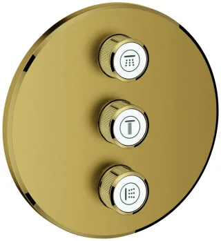 GROHE 3-fach UP-Ventil Grohtherm Smart Control 29122 FMS rund cool sunrise geb., 29122GN0 29122GN0