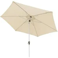 doppler® Sonnenschirm doppler ACTIVE Auto Tilt Kurbelschirm Sonnenschirm 320 cm Natur Beige