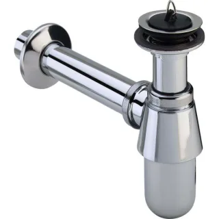 Viega Flaschengeruchsverschluss 102845 G 1 1/4x32mm, Messing verchromt, Universalventil