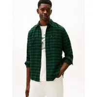Tommy Hilfiger Langarmhemd BUFFALO CHECK regular fit, Kentkragen, kariert