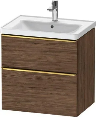 Duravit D-Neo Waschtischunterbau wandhängend Nussbaum dunkel Matt 634x452x625 mm - DE4354034210000 DE4354034210000