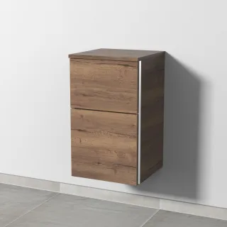 Sanipa 3way Unterschrank mit 2 Auszügen, Eiche-Tabak, BR14350 BR14350