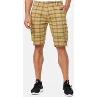 Indicode Cargoshorts Herren Monroe Cargo Cargo Shorts Herrenshorts mit 6 Taschen inkl. Gürtel