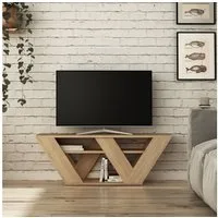 Decortie TV-Schrank Pipralla Moderner TV-Ständer Multimedia Mit Einlegeböden, 110 x 30 x 40 cm