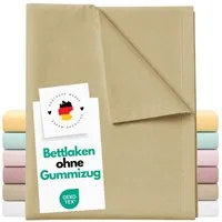 Carpe Sonno Betttuch Bettlaken ohne Gummizug Baumwolle 140x250 Haustuch klassisch glatt, Baumwolle, Gummizug: ohne, (1 Stück), Vielseitig verwendbar: Sommerdecke, Strandtuch, Überwurf uvm.
