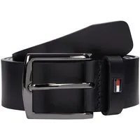 Tommy Hilfiger Ledergürtel DENTON 3.5 cm breit EXT Einfachdornschließe, Metalllogo