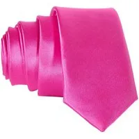 DonDon Krawatte schmale Krawatte 5 cm unifarben (Packung, 1-St., 1x Krawatte) matt, glänzend, gestreift, Seidenlook