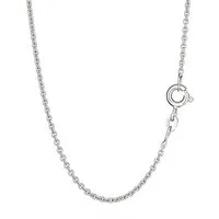 NKlaus Gliederkette 34cm Ankerkette 925 Sterling Silber Kette Rund Mas (1 Stück), Made in Germany