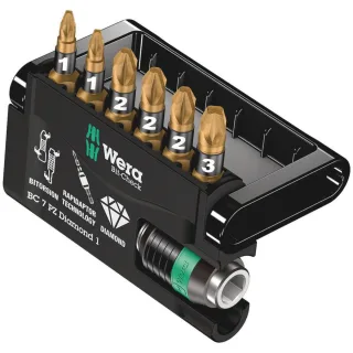 Wera Bit-Check 7 PZ Diamond 1, 7-teilig - 05057412001