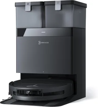 Ecovacs Deebot T50 Omni [Saug- & Wischroboter 180 Minuten 260ml + 55ml 15.000Pa inkl. Absaug-/Reinigungsstation] schwarz