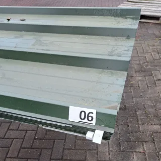 Trapezblech 45/333 | Dach | 2,50 m Länge | Chromoxidgrün ( RAL 6020 )