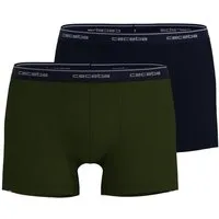 CECEBA Boxershorts CECEBA Herren Pants grün uni 2er Pack (2-St)