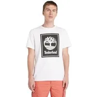 Timberland T-Shirt STACK LOGO Short Sleeve Tee mit markantem Logodruck und Label, aus Baumwolle