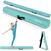 CCLIFE Balancetrainer Schwebebalken für Zuhause Kinder 240/270cm Balken Turnen, Grün, Lila
