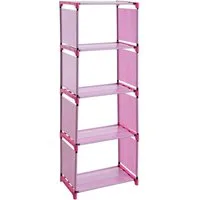 ESTEXO Regal Bücherregal Standregal Bücherschrank Wandregal Stoffregal 4 Fächer P