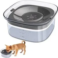 TUWENA Futternapf Wassernapf Hunde ohne Verschütten,2L Trinknapf Hundenapf Auslaufsicher, Anti-Spritz Wasserspend, Tropffreier Trinkwassernapf Langsames Trinken