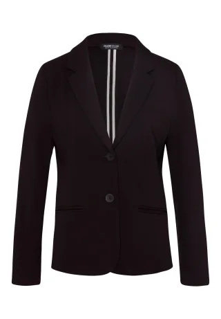FRANK WALDER - Blazer NOS aus softem Jeresy schwarz - Gr. - 46