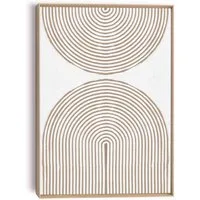 Reinders! Wandbild Reliefbögen, Wohnzimmer - Beige - MDF - Abstrakt - 50x70 cm
