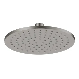 Herzbach LIVING SPA Slim-Regenbrause Ø200mm Black Steel, 11.600200.1.40 11.600200.1.40