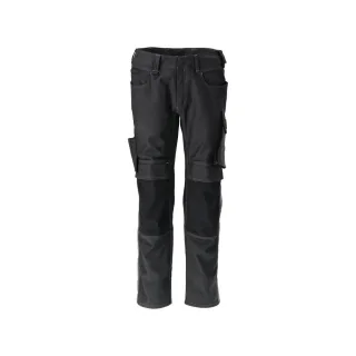 MASCOT Hose mit Knietaschen UNIQUE Schwarz / Dunkelanthrazit 56 - 21979-459-0918-90C56