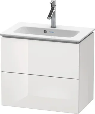 Duravit L-Cube Waschtischunterbau wandhängend Weiß Hochglanz 620x391x550 mm - LC625608585 LC625608585