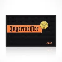 Jägermeister Barmatte Barmatte – Große rutschfeste Silikon-Barunterlage mit Logo 45 × 30 cm, 45 cm × 30 cm – extra große Arbeitsfläche