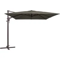 Madison Ampelschirm Monaco flex 3x3 m 300x300 cm Sonnenschirm, LxB: 300x300 cm, Spar-Set, Ampelschirm + Kreuzfußständer, axial verstellbar / 360 Grad Drehbar / am Mast verstellbar