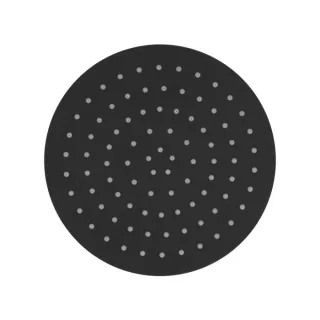 Herzbach Deep Black Kopfbrause 23.600250.1.12 250 mm, schwarz matt, zur Wandmontage