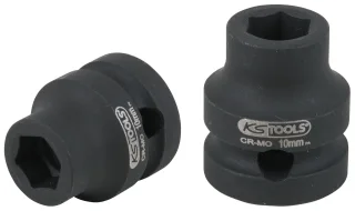 KS Tools 1/2" Sechskant-Kraft-Stecknuss, extra kurz, 10,0 mm - 515.0056