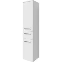 Saphir Midischrank Quickset 316 Badschrank 30 cm breit, 2 Türen, 1 Schublade Badezimmer-Midischrank inkl. Türdämpfer, Griffe in Chrom glänzend