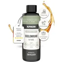 ALPHAZOO Seelenruhe Futteröl für Hunde 100 ml, Futteröl zur Entspannung und bei Unruhe, Ergänzungsfutter für: Hunde, Mit Baldrian und Hopfen als Beruhigungshilfe