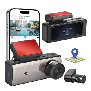 4k+1k Dual Dash Cam 3.16 IPS Screen Front & Rear HD Dual Recording Screen GPS Driving Recorder WiFi Connection Night Vis