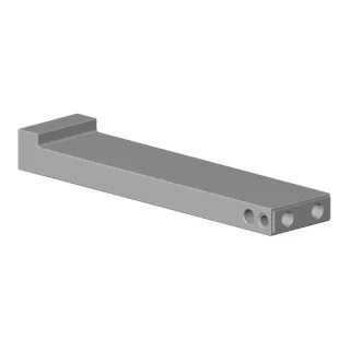 Dornbracht Halter Ersatzteile 081798554 128 x 15 x 30 mm Platin 081798554-08