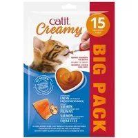 Catit Creamy Lachs & Garnelen Bigpack 15 x 10 g, für: Katze