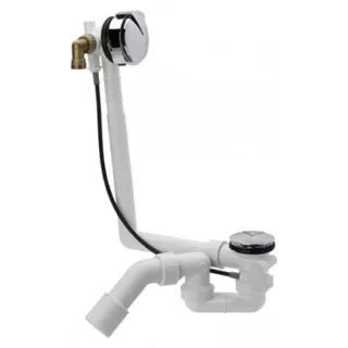 VitrA Multiplex Trio Ab-/Überlaufgarnitur G111557 mit Wanneneinlauf, für Badewanne ohne System