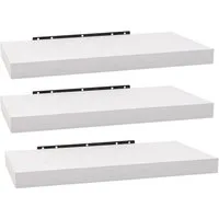 Woltu Wandregal, Set 3-tlg., Wandboard für Deko aus MDF Holz