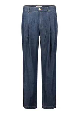 CARTOON - Casual-Hose Dark Blue Denim - Gr. - 40