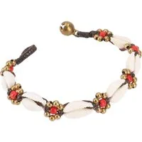 Guru-Shop Armreif Perlenarmband, Makramee Armband Chiang Mai -..