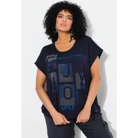 Ulla Popken T-Shirt T-Shirt Oversized Rundhals Halbarm Saumband