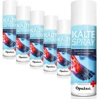 Oputec Erste-Hilfe-Set 6 x 400ml Oputec Kältespray Klassisch - Erste-Hilfe Kühlspray Eisspray, (Spar-Set)