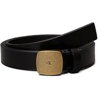 Calvin Klein Jeans Ledergürtel CASUAL PLAQUE BUCKLE 20MM mit großer Schnalle
