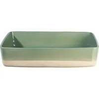 ASA SELECTION Auflaufform Grande Auflaufform rechteckig salbei 36x26x7,5cm, Steinzeug, Küche, Kochen, Backen